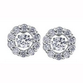 Diamond Framed Stud Earrings in 10K White Gold (0.3 CT. T.W.)